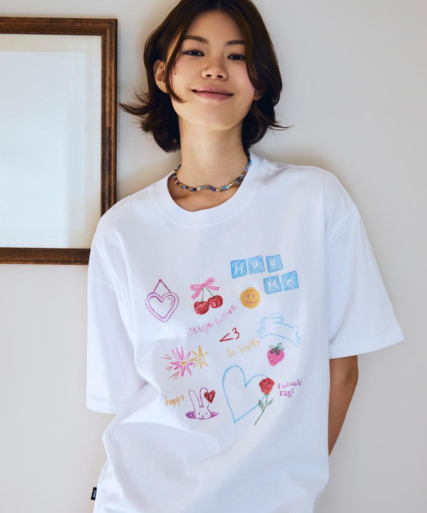 CPGN STUDIO Dtp Cherry Hug Short Sleeve T-Shirt White