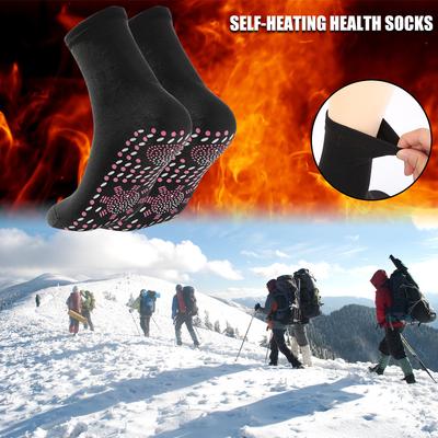 1 Pair Thermotherapeutic Health Socks Pain Relief Therapy Magnetic Socks Tourmaline Cold-Resistant Christmas Gifts for Friends