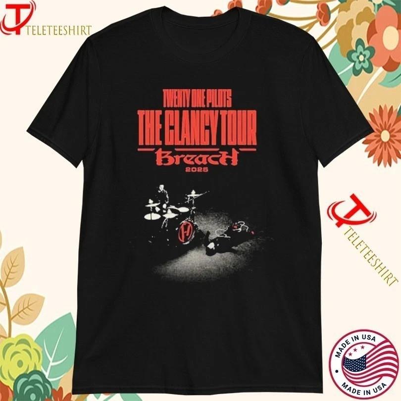 Twenty One Pilots The Clancy Tour 2025 Breach Men Women T-Shirt Unisex T-Shirt XXXXL