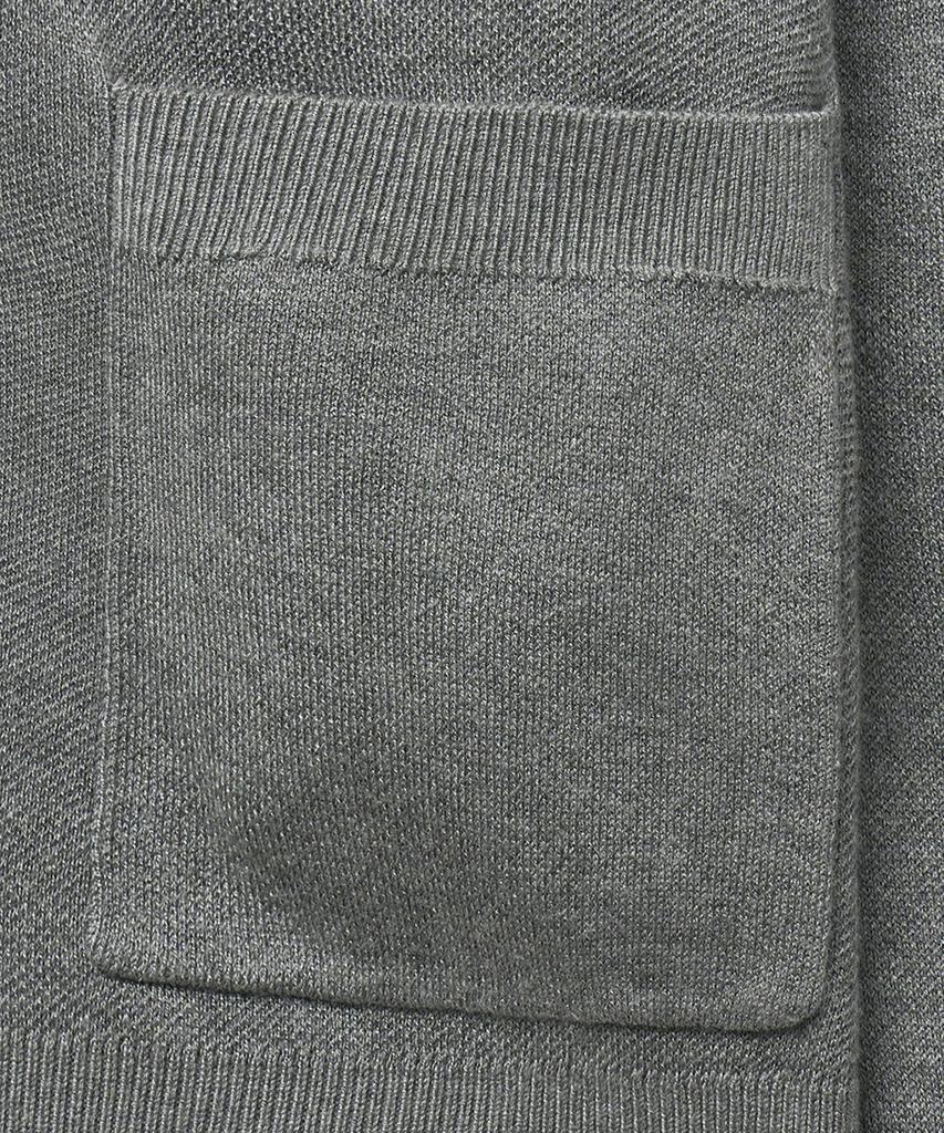 Noirer Essential Loose Fit V-Neck Cardigan (Gray)