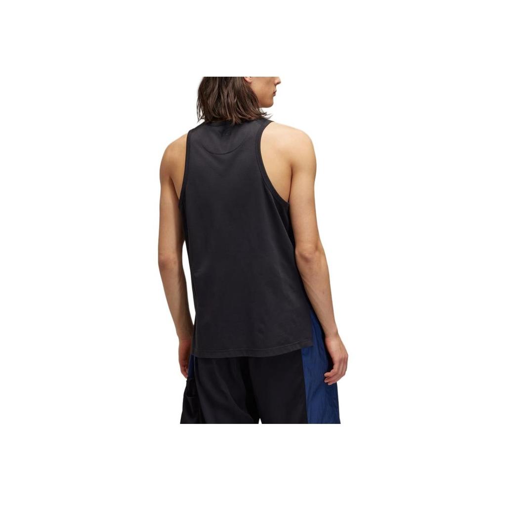 Y-3 Solid Color Sleeveless Round Neck Tank Top Men tops Black JN4912