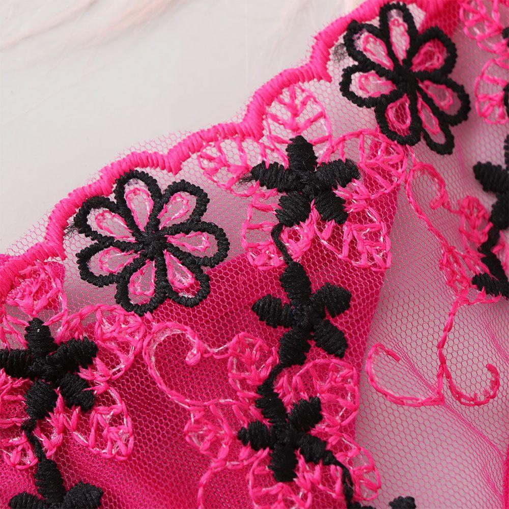 Fashion T-back Low Waist Briefs Women Erotic Lingerie Lace Flowers G-string Sexy Panties