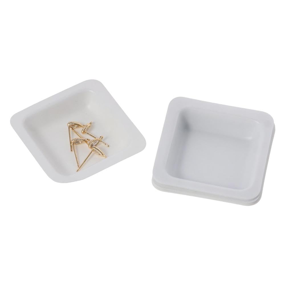 

Чашки для взвешивания 100 шт. Пластиковые Новые Белые Квадратные Чашки Лабораторное Оборудование 7 мл Набор Лодочек для Взвешивания Измерение Хранение Порошков Жидкостей