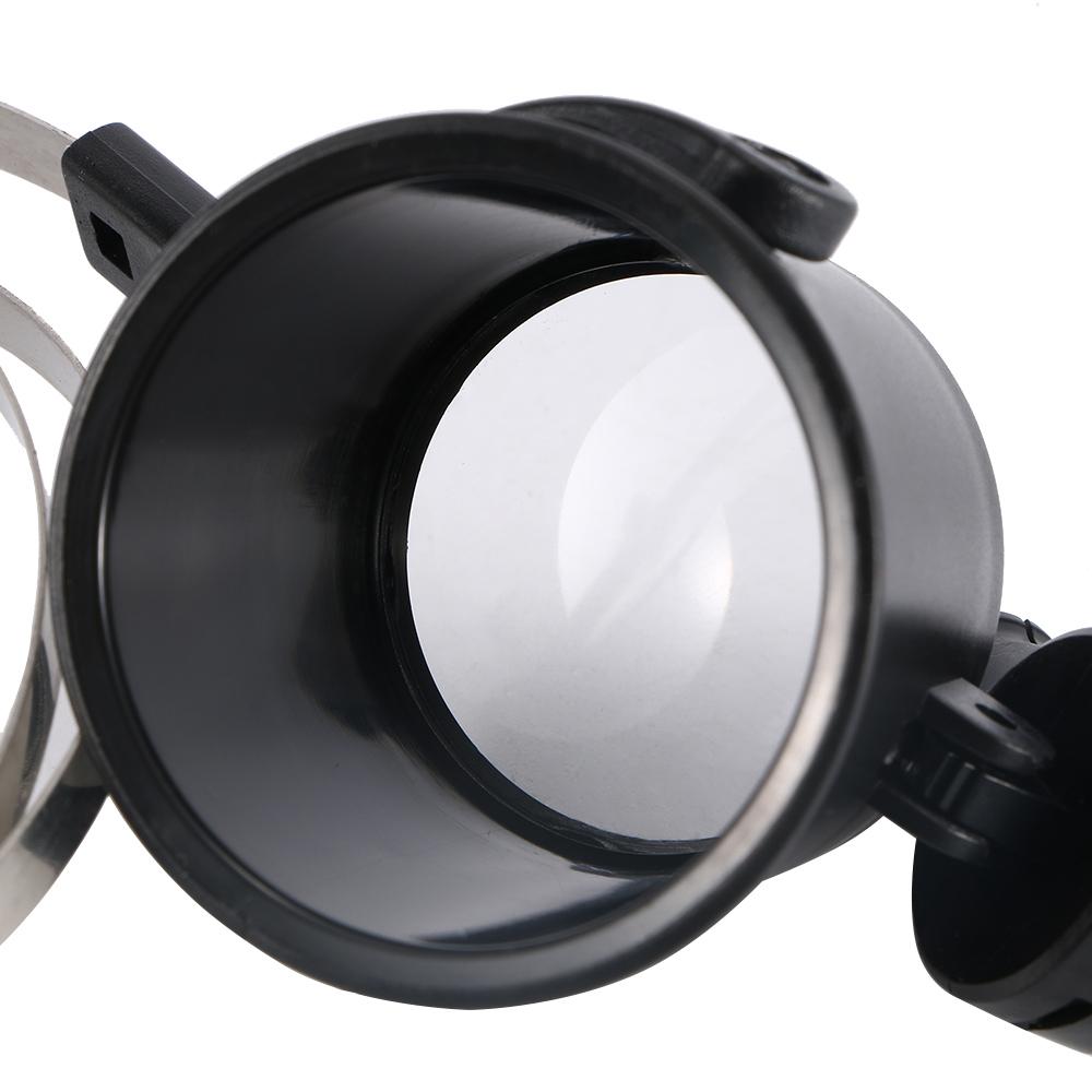 Steel Bands Portable Head Magnifying Watchmakers 15X Watch Led Circuit Jewelers Loupe Magnifier