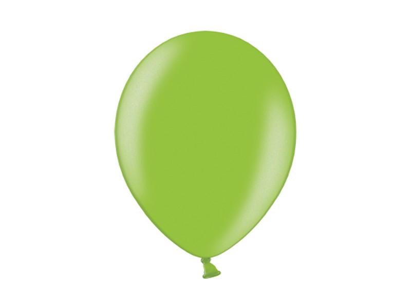 Balony 23Cm, Metallic Lime Green (1 Op. / 100 Szt.)