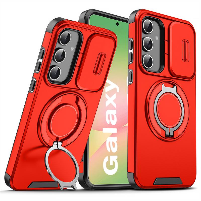 Armor Lens Protecte Case For Samsung Galaxy A56 A36 A26 A16 5G Magnetic Ring Cases for Samsung A55 A54 A35 A25 A15 A14 A13 Cover