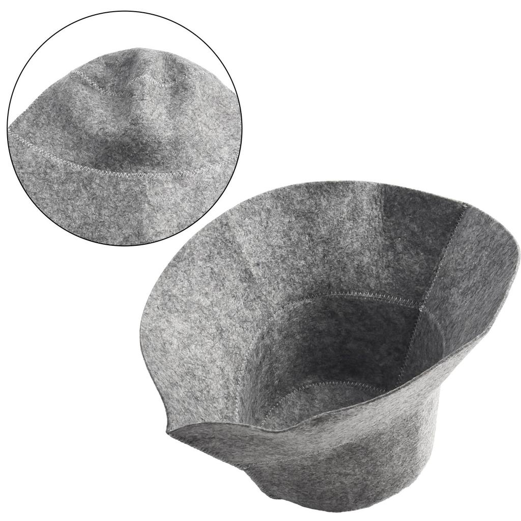Headscarf Felt Bathing Cap 1pcs For Bath House Head Protection Lightweight Russian Cap Sauna Hat Cap Skin-friendly