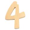 Wooden Number 6 Cm Number 4