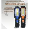USB Rechargeable Car Inspection Light Super Bright LED Flashlight with Hook & Magnet Shockproof Emergency Work Light