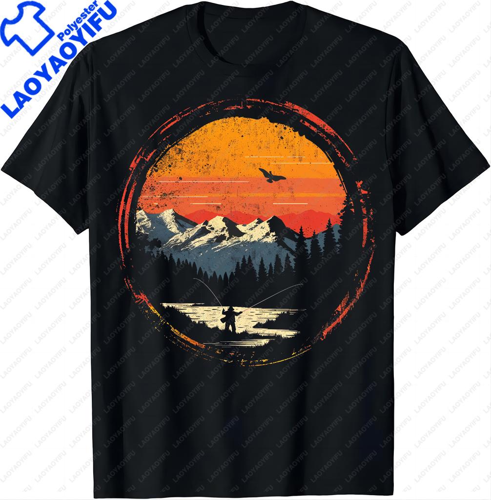 Unisexs Outdoor Activity Tshirt Enjoy Fishing MoUnisext Shirts Unisex Clothing Tops Graphic T Shirts Vintage T Shirt Streetwear