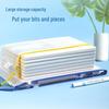 Deli A4 Transparent Mesh Zipper File Bag