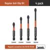 Tungsten Steel Anti-slip Phillips Screwdriver Bit Set - Super Hard, High Hardness, Strong Magnetic, for Electric and Hand Drills.