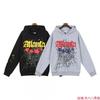 Unisex Oversized Hoodie With Spiderweb Foil Print Hip Hop Streetwear Cotton Sweatshirt