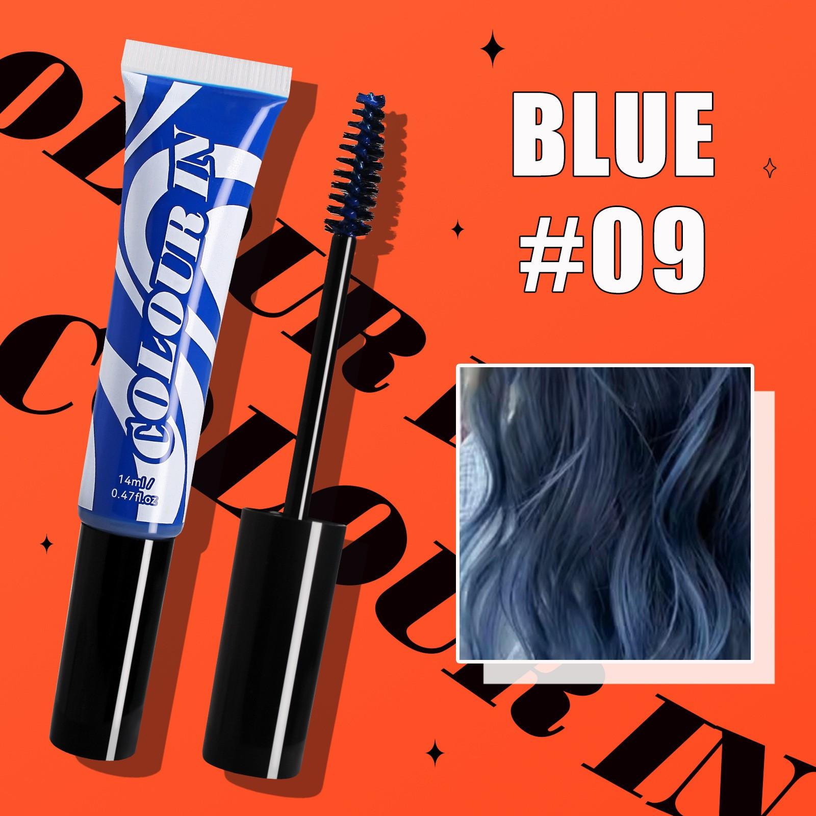 

Одноразовые цветные краски для волос удобны и быстры, не так легко выцветают. Портативные краски для волос для сценического макияжа. One Size синий