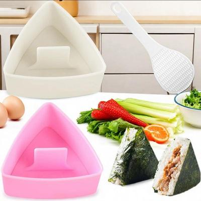 Stampo per Sushi Triangolare Pallina di Riso Cipolla Pressa per Cibo Bento Giapponese Set di Gadget da Cucina Kit Telaio Creatore di Onigiri Strumenti Gadget Pranzo