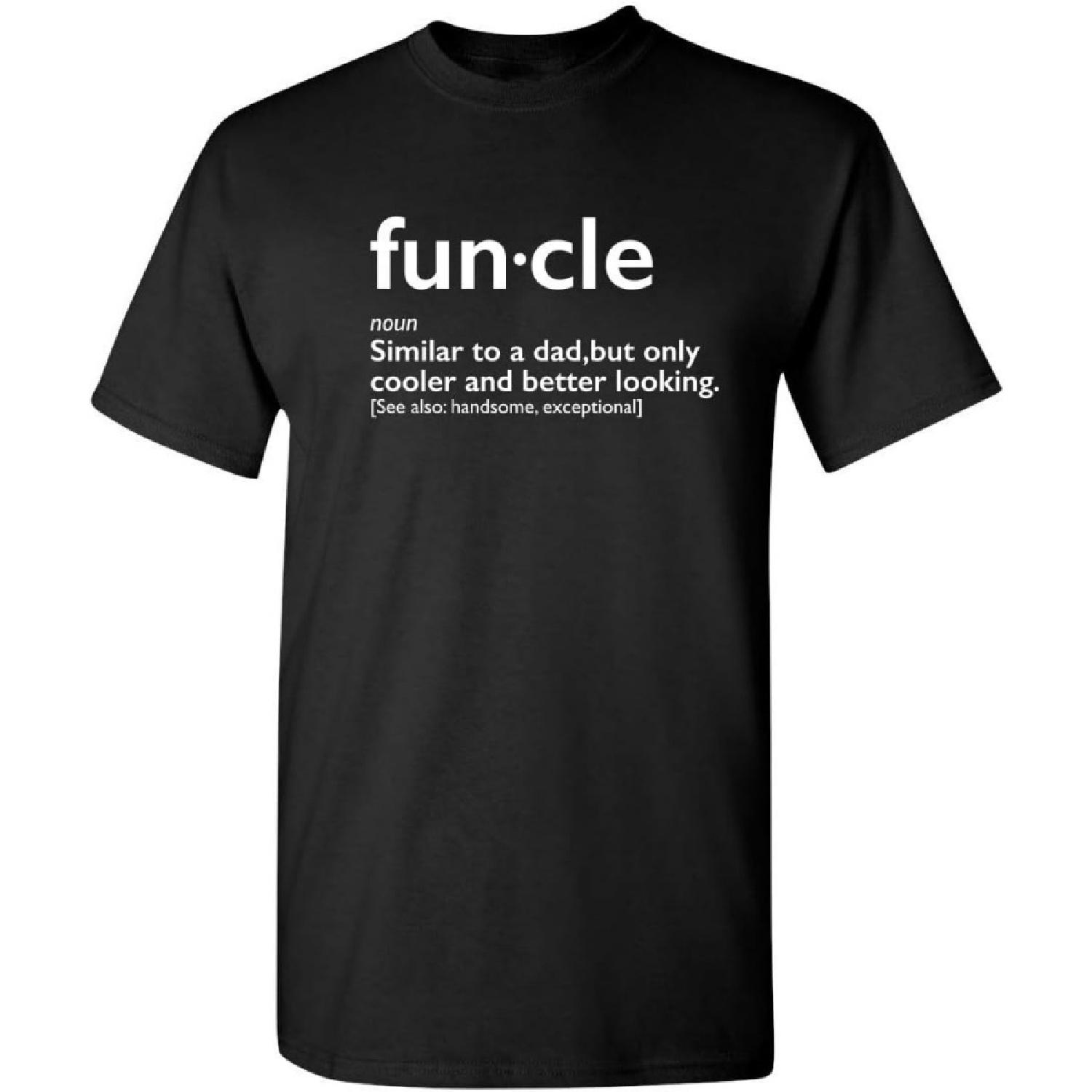 Funcle Gift for Uncle Graphic Novelty Funny T Shirt S