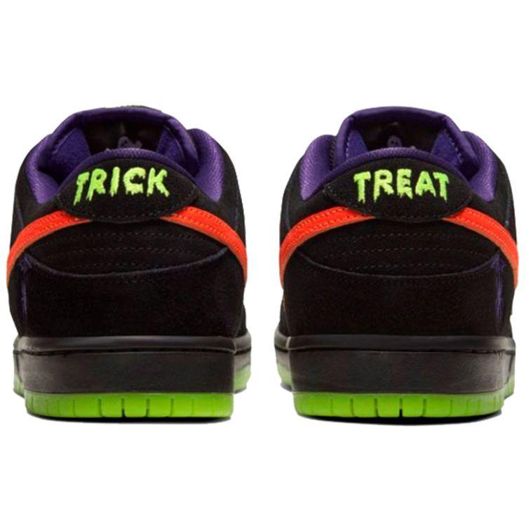 Nike Dunk Low SB Night of Mischief Unisex Sneakers Schwarz Total-Orange-Court-Lila-Volt BQ6817-006