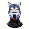 1pc Men's Breathable 3D Animal Ear Balaclava Protective Full Face Suitable for Outdoor Activities, Fun Summer Sunscreen Headwear