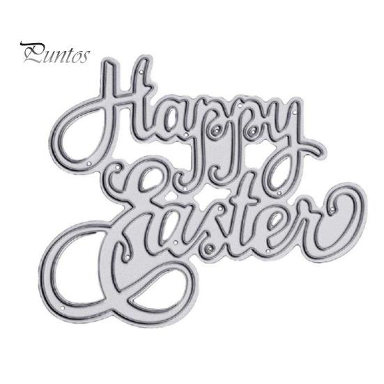 

Счастливой Пасхи резки Die DIY ремесло скрапбук тиснение бумажной карты трафарет плесень