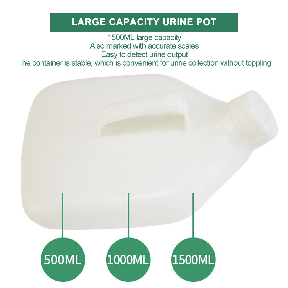 Men Urine Collector Elderly Incontinence Urine Collection Funnel Pot Urination Device