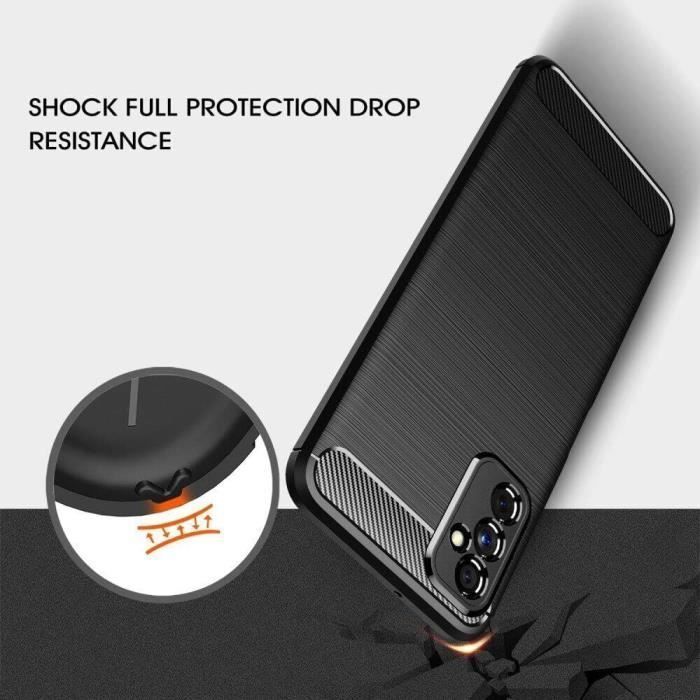 Coque de protection - PROSHOP - Samsung F52 5G - Silicone - Noir - Design élégant
