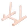 Wooden Desktop Ornament Household Modern Plate Holder Stand Home Decoration for Party