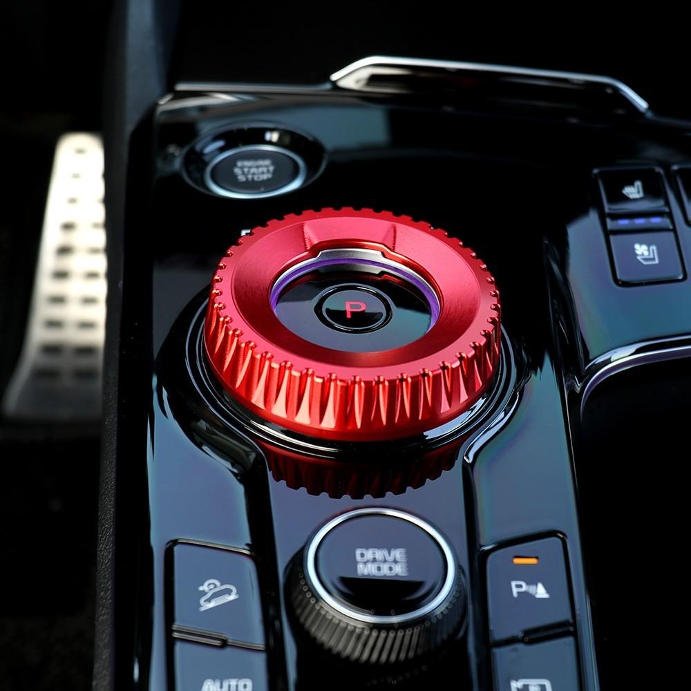 Car Aluminum Alloy Gear Shift Control Knob Cover Trim For Kia Sportage -2026