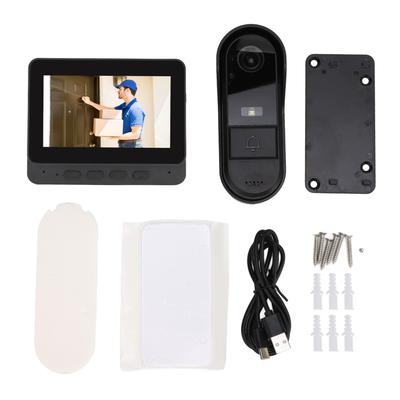 Video Doorbell Wireless Night Vision 1080P 8MP 170 Degrees  Wide Angle Two Way Talk IP66 Waterproof with