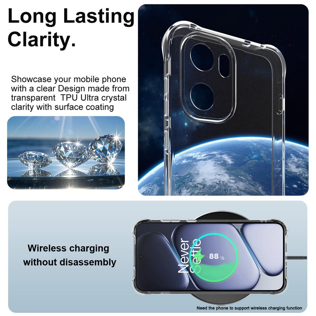 For OnePlus Ace 6 5G Phone Case IMAK Shock-resistant Soft Case