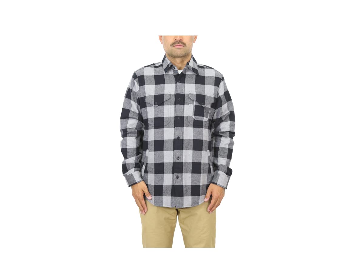 

POLO RALPH LAUREN Cotton Flannel Shirt Size 0101981 Men s Jacket, Small, Gray, [Used] серый