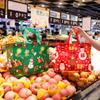 1PC New In Christmas Gift Bags Cartoon Cute Print Santa Elk Snowman Printing Non Woven Foldable Storage Handbag Party Supplies