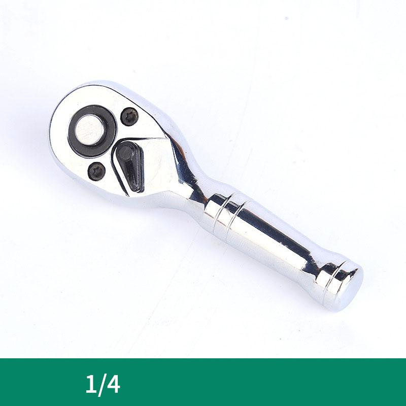 

1pc 72 Teeth Quick Socket Ratchet Wrench 1/4 3/8 1/2 Mini Spanner Two-way Horns Short Handle Repair Hand Tool For Mechanics Work