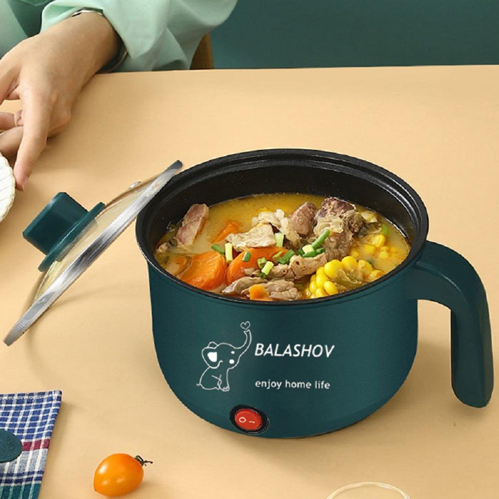 

220V Multifunctional Electric Rice Cooker with Stainless Steel Steamer зелёный