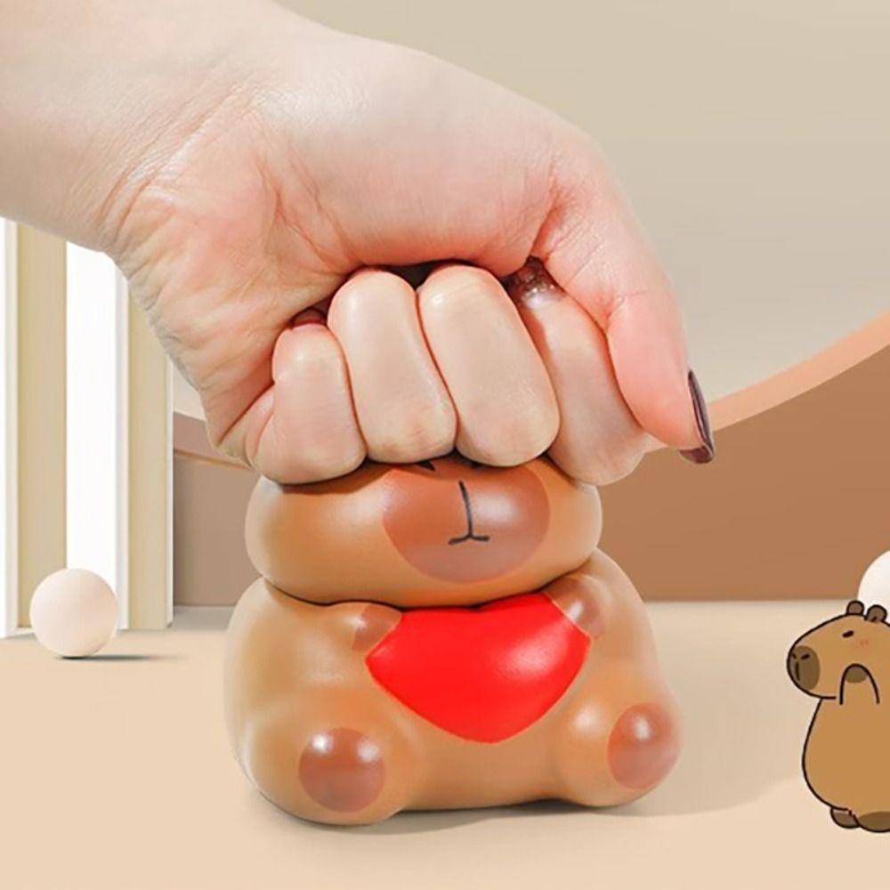 PU Capybara Squeeze Toys Mochi Slow Rebound Stress Relief Decompressing Toy Fidget Toy Home Decorations