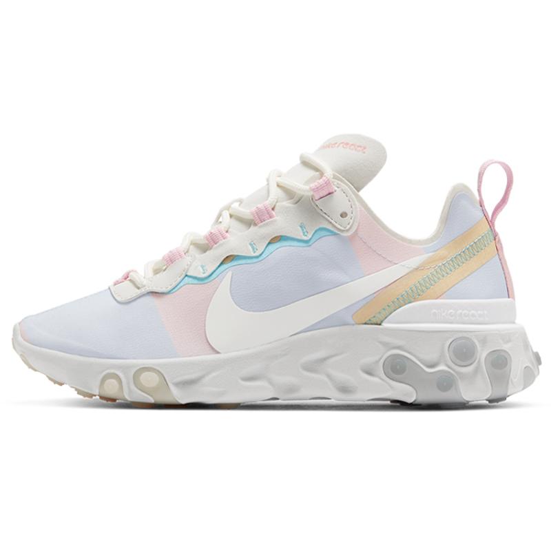 

Nike React Element 55 White Crimson Gold Women s Sneakers DB5926-011 36