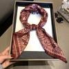Korean version of retro star small square scarf silk scarf women's spring and summer small fresh literary decoration headscarf headband waist silk sca
