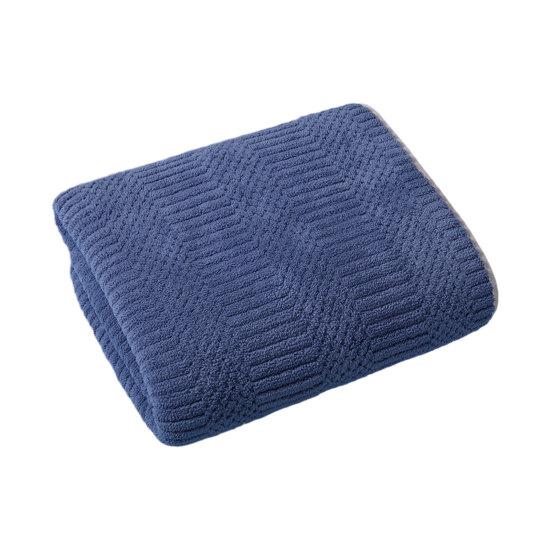 Coral Velvet Bath Towel Highly Absorbent Stylish Striped Design Thick Plush