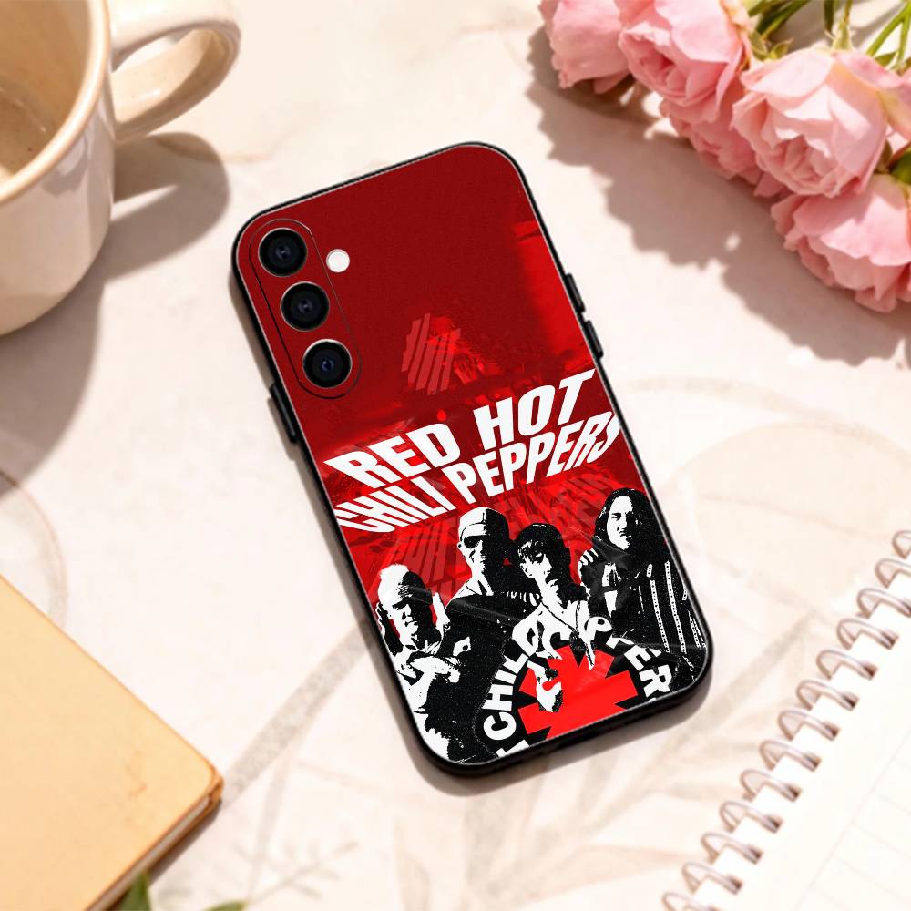 Funk Rock Red Hot Chili Peppers phone Case For Samsung Galaxy A73,A72,A71,A70,A53,A52,A51,Others Soft Black Shell