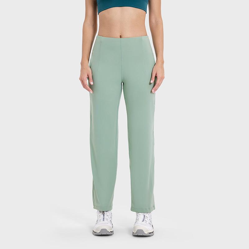 New Cool and Versatile High-waist Slimming Yoga Pants Stretch Moisture-absorbing and Sweating Casual Wide-leg Pants