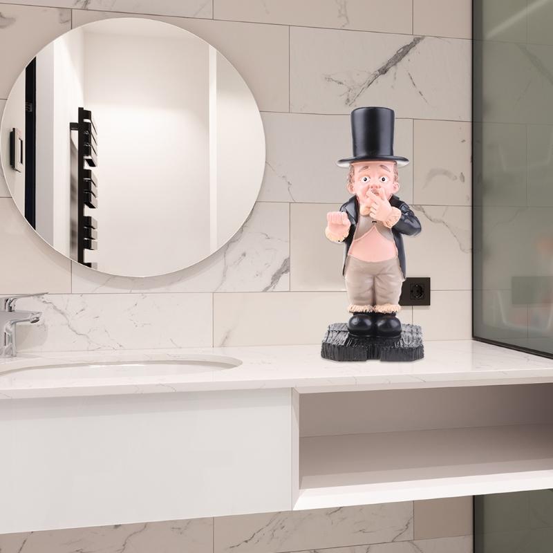 Toilet-Butler Courtyard Decoration Statue Resin Ornament Cute Figurine Home Decor Bathroom Funny Sculpture Home Ornament