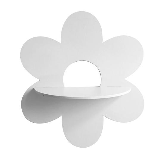 Yousheng Rustic Floating Shelf Wall Display Shelf Wooden Flower Shaped Storage Organizer for Crystal Plants Living Room Kitchen Home Decor