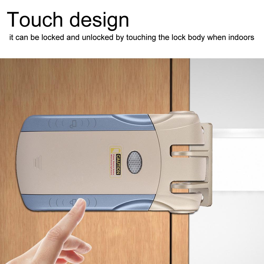 WAFU Drahtlose Unsichtbare Keyless Elektronische Schloss Fernbedienung Touch Gesperrt & Entsperren (Typ A)