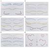 Tattoo Rhinestones Attractive Easy To Apply Plastic Convenient Gem Faux Crystal Stickers for Unisex