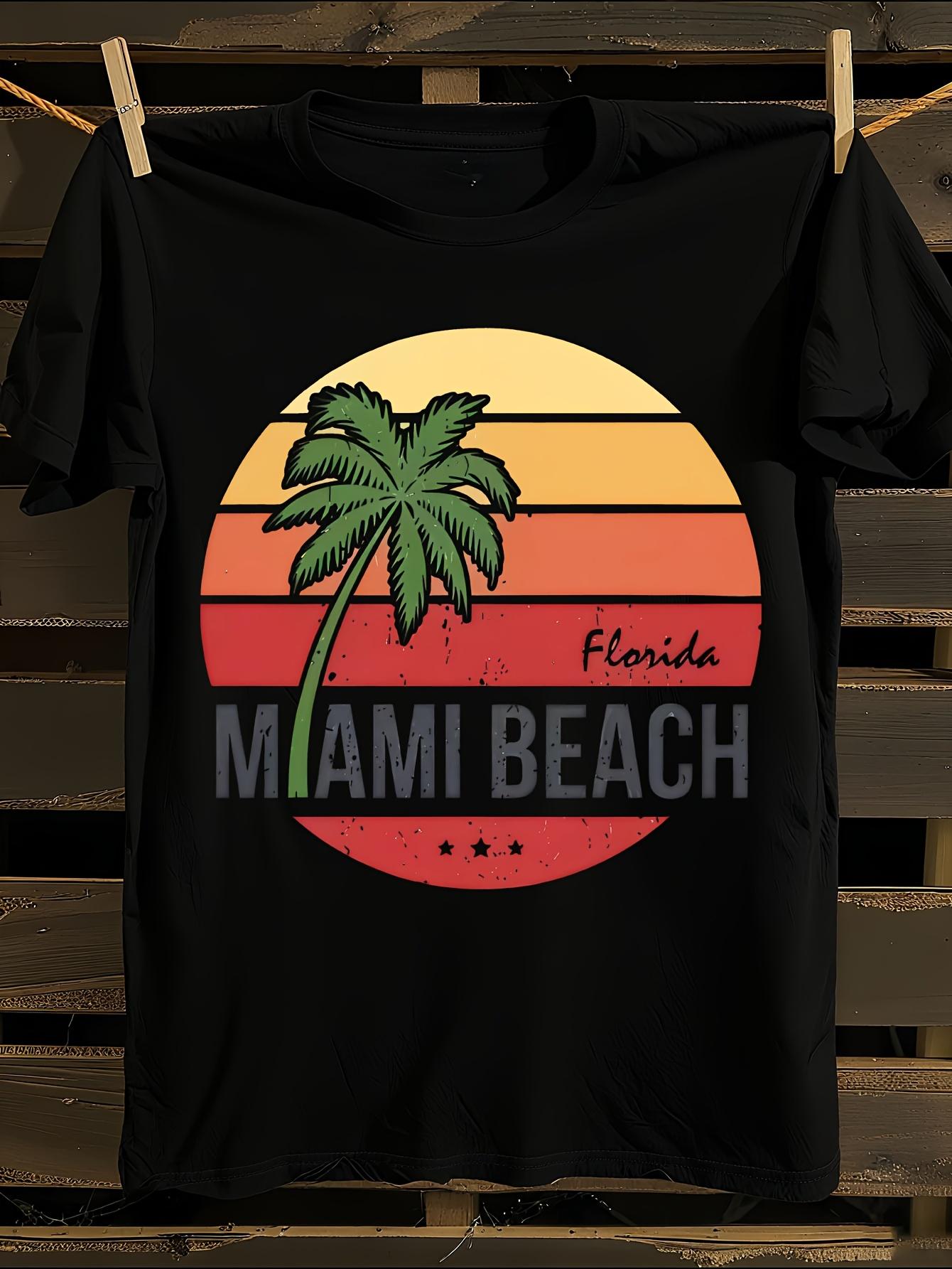 Vintage Miami Beach Florida Graphic T-shirt XXL