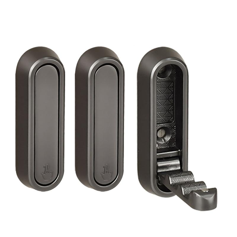 3 Stück faltbare Haken zur Wandmontage, platzsparend, Metall-Organizer mit rutschfestem Design, einfache Installation für das Badezimmer