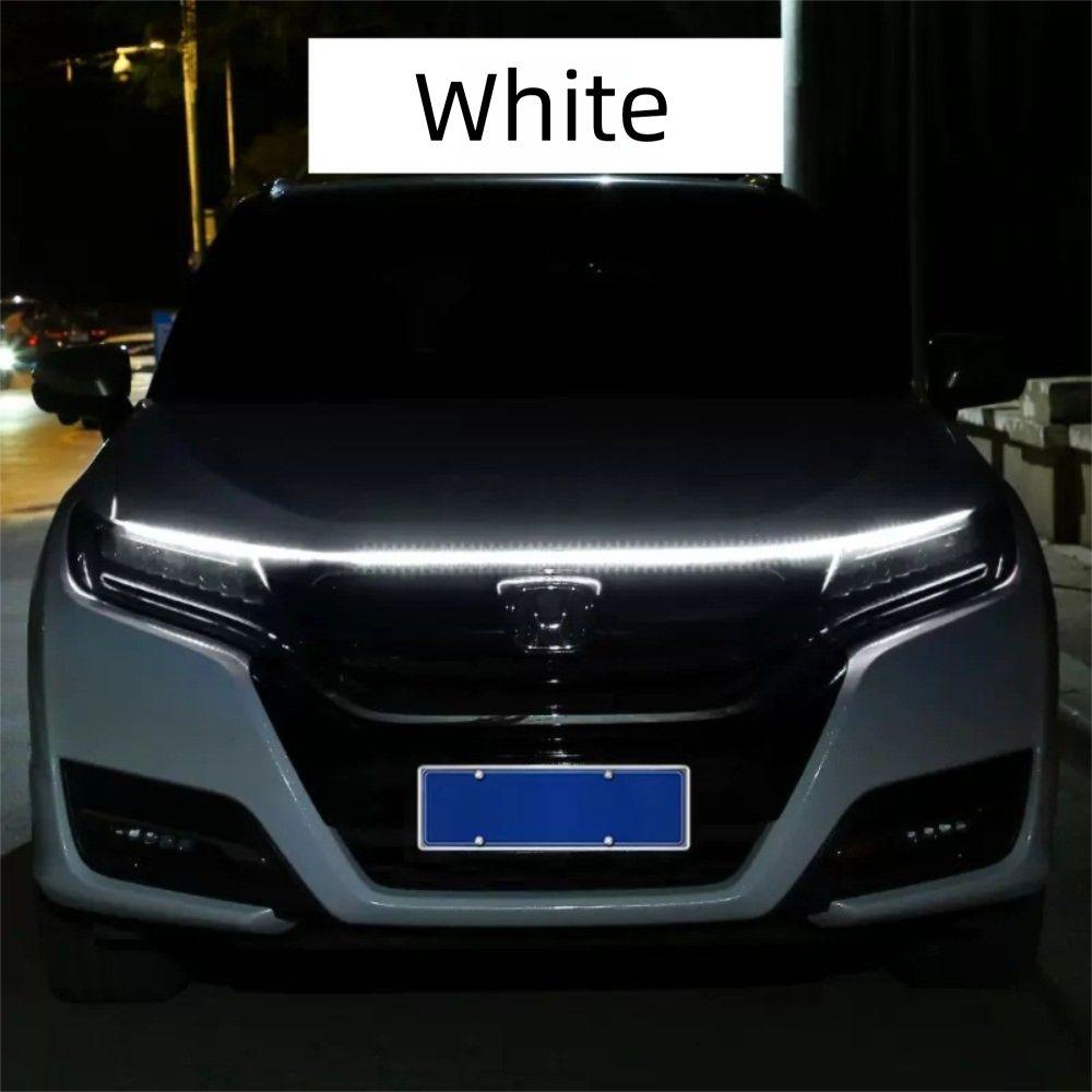 12V Engine Hood Guide Light Flexible Car Running Light Car Exterior Decoration