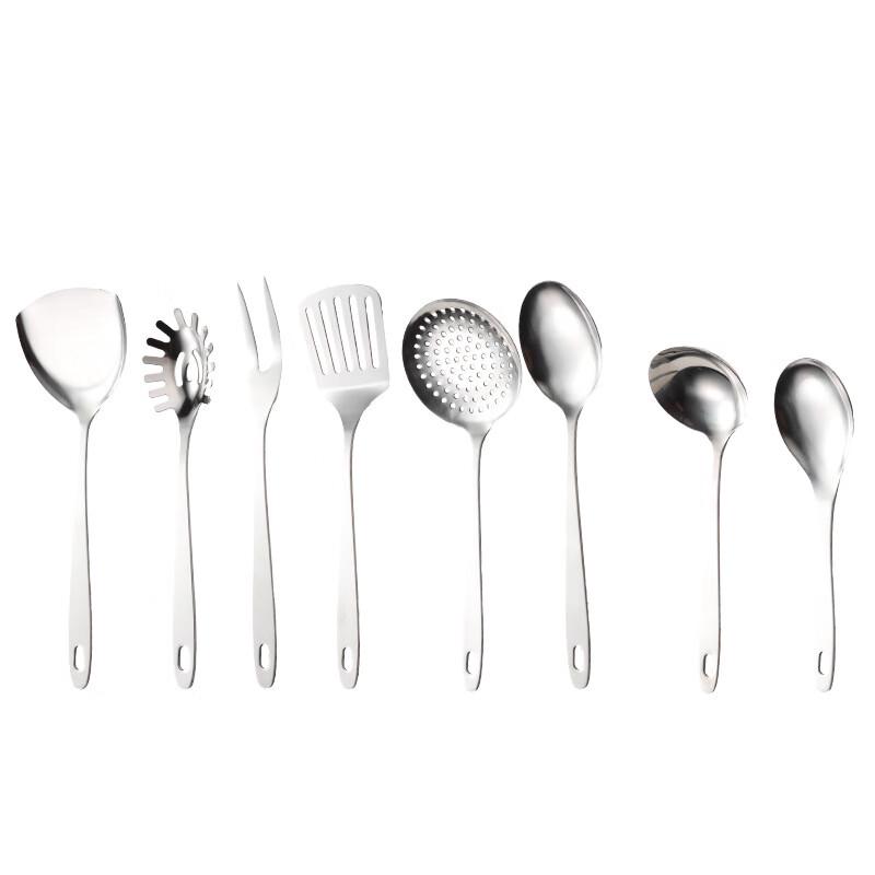 ZISIZ Flat Handle Kitchen Cooking Spoon