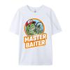 Master Baiter Grey Shirt Graphic Tee Adult High Quality Mens TShirt Punk Style