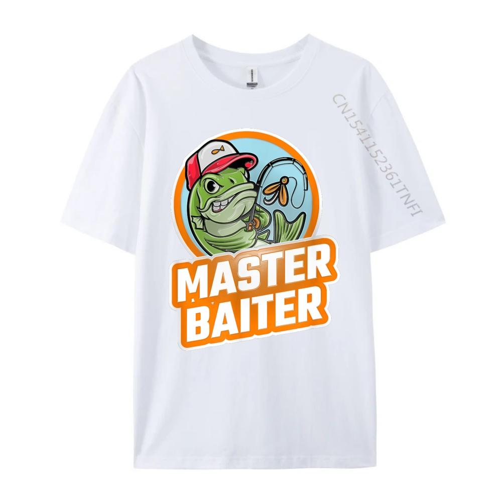 Master Baiter Grey Shirt Graphic Tee Adult High Quality Mens TShirt Punk Style