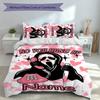 3pcs Custom Name Ghostface Set,Includes 1 Duvet Cover and 2 Pillowcases,All-season Bedroom Decor